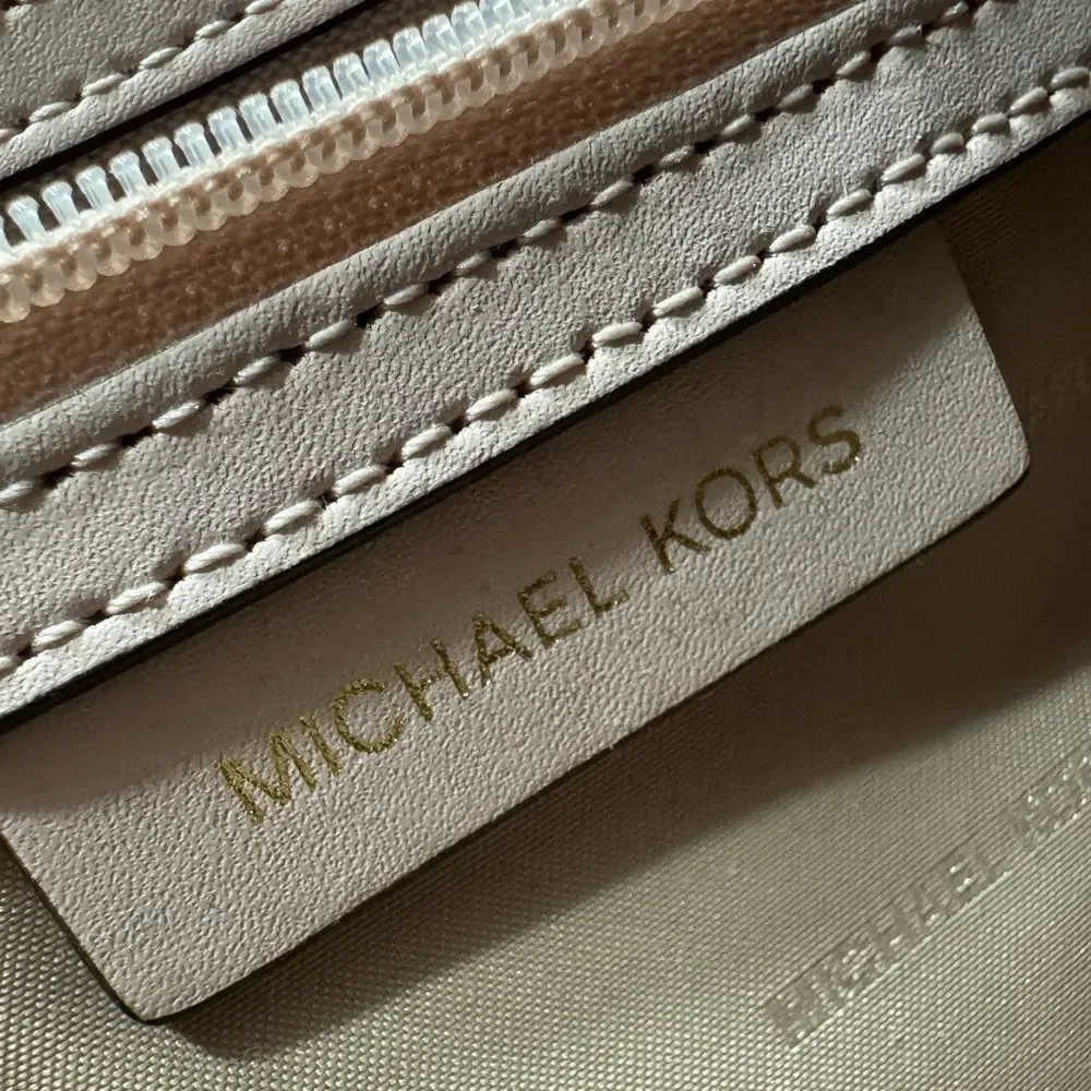 Michael Kors Selma Pink Leather Studded Firework Celestial Crossbody Bag RARE LE - Picture 10 of 11